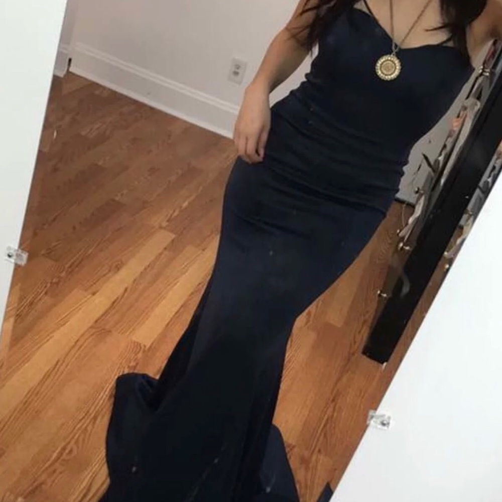 Navy Blue Prom Dress